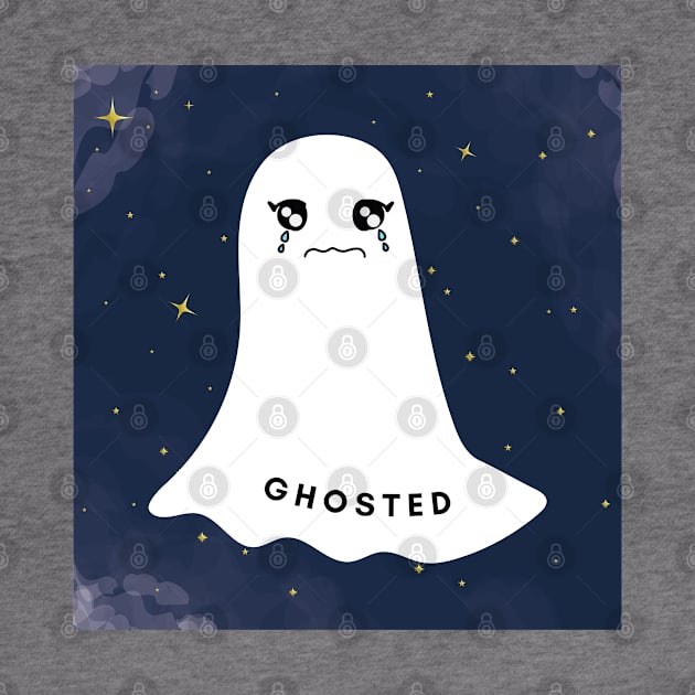 sad cute ghosted aesthetic starry sky by FRH Design